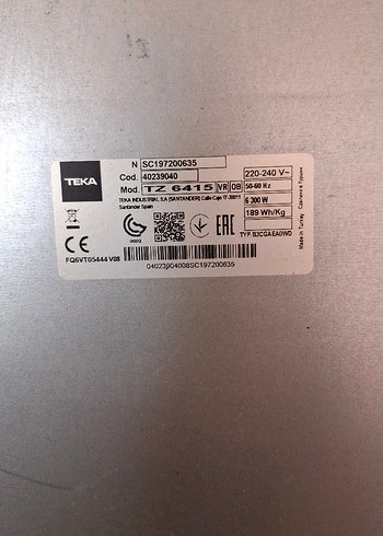 siyah Renkli Teka Ocak Paneli - Görsel 5