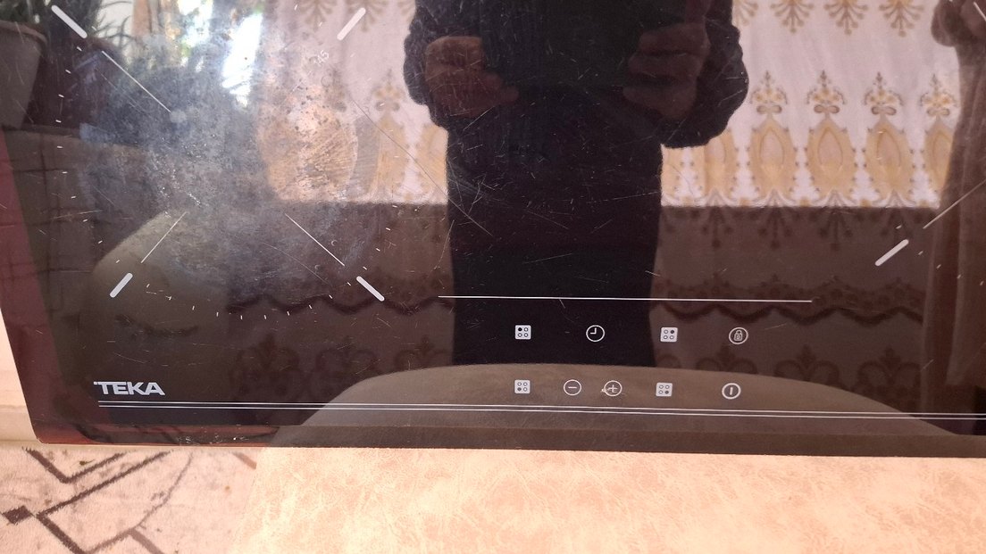 siyah Renkli Teka Ocak Paneli - Görsel 2