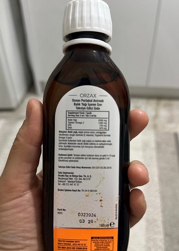 Beden Orzax Ocean Balık Yağı 150 ml