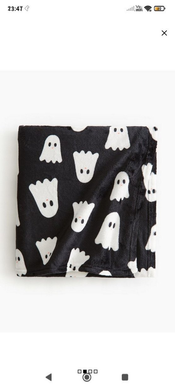 Çocuklar için siyah tie-dye desenli yumuşak battaniye - Görsel 2