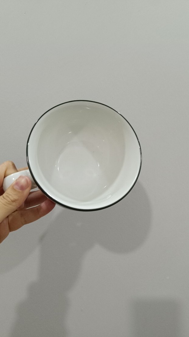 2 adet kupa fiyatı Yeşil Yaprak Desenli Porselen Fincan - Görsel 5