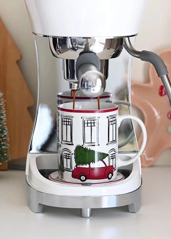 Beyaz Kupa ve Tabak Seti - Görsel 2