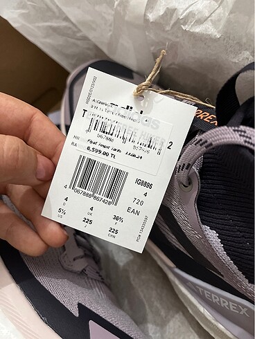 36,5 Beden çeşitli Renk Adidas Terrex Free Hiker Kadin Bilekli 36,5