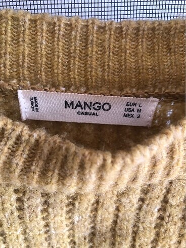Mango Mango marka hardal sarısı tunik kazak