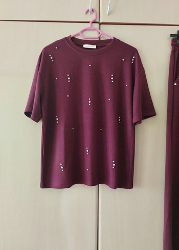 Zara Bordo Kadın Salaş Takım