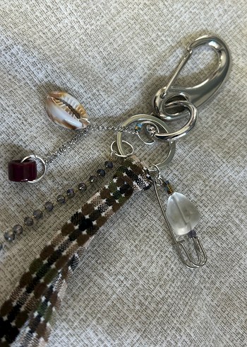 Bohem Püsküllü Kadın Anahtarlık çanta charm - Görsel 2