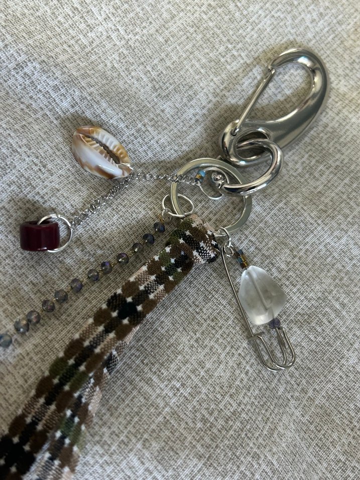 Bohem Püsküllü Kadın Anahtarlık çanta charm - Görsel 2