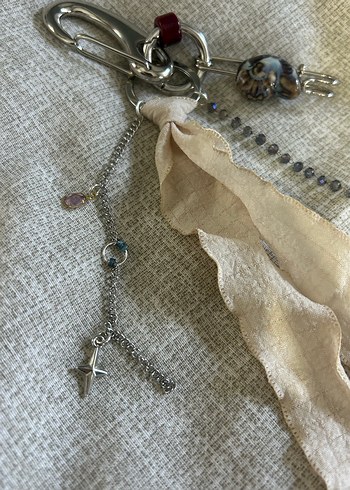 Boncuklu Bohem Anahtarlık çanta charm - Görsel 2
