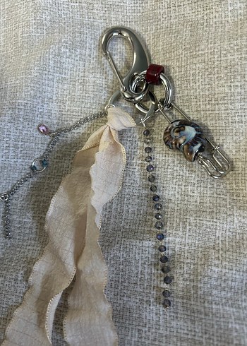 Boncuklu Bohem Anahtarlık çanta charm - Görsel 3