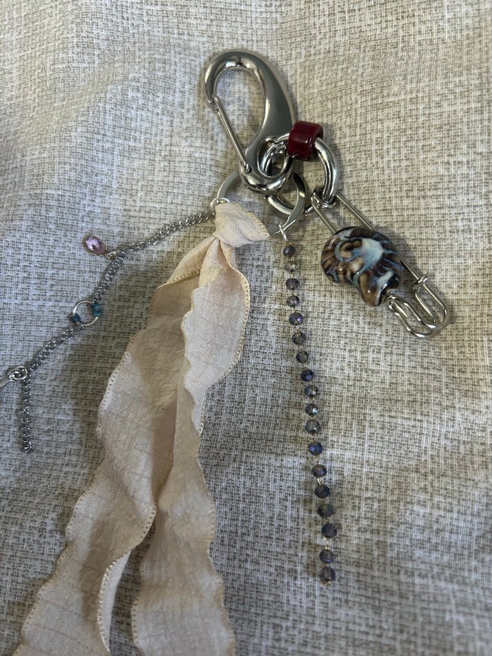 Boncuklu Bohem Anahtarlık çanta charm - Görsel 3