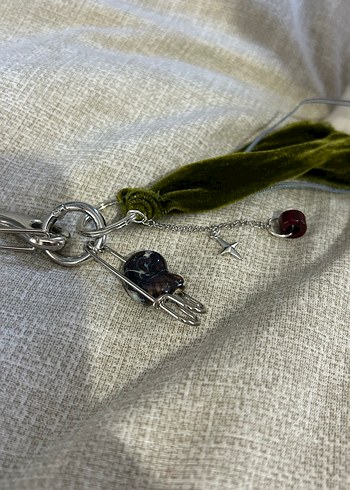 Püsküllü Bohem Kadın Anahtarlık çanta charm - Görsel 2