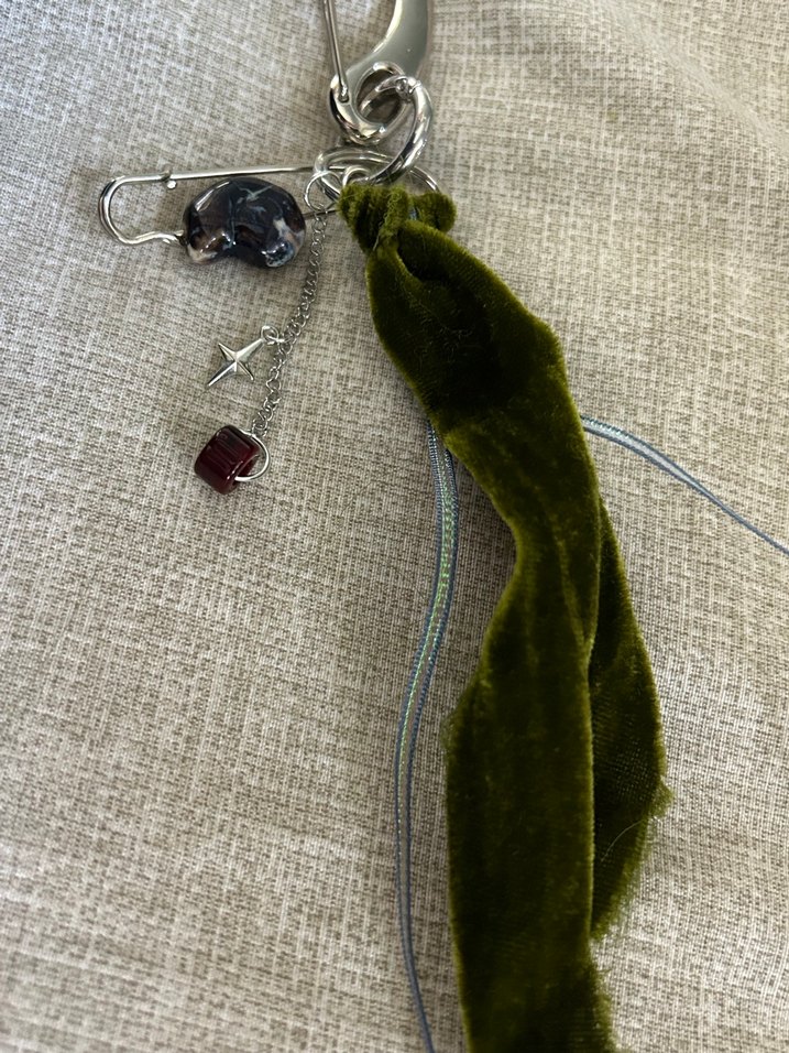 Püsküllü Bohem Kadın Anahtarlık çanta charm - Görsel 3