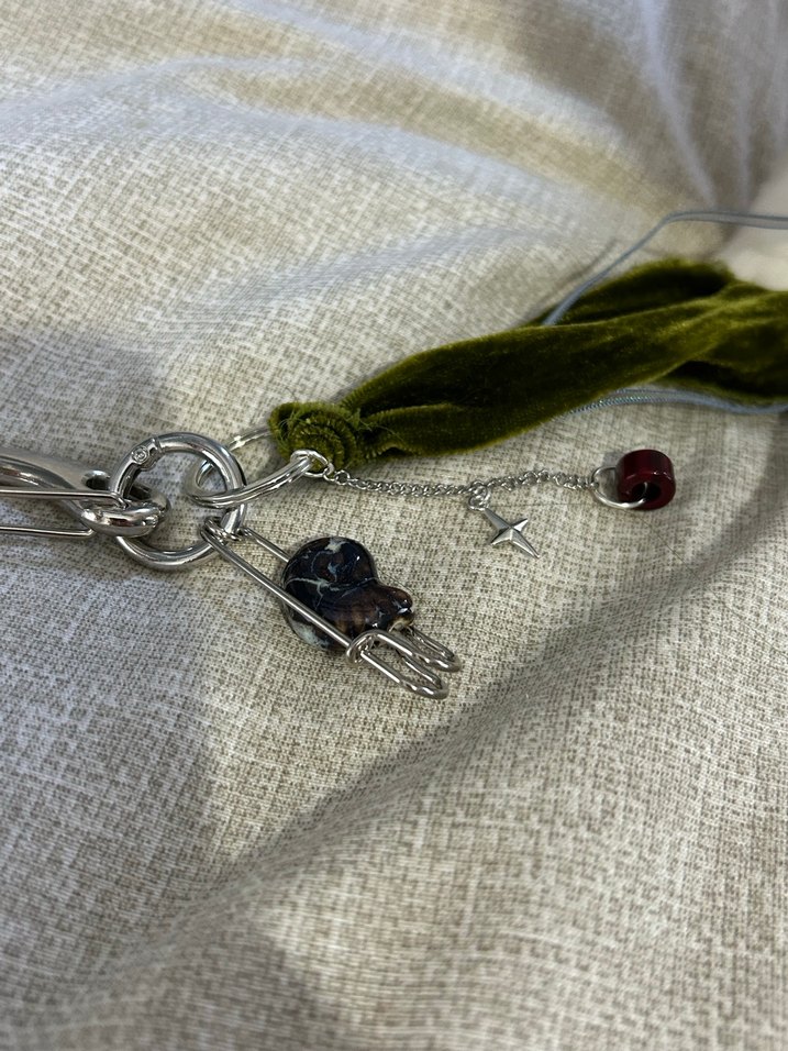 Püsküllü Bohem Kadın Anahtarlık çanta charm - Görsel 2