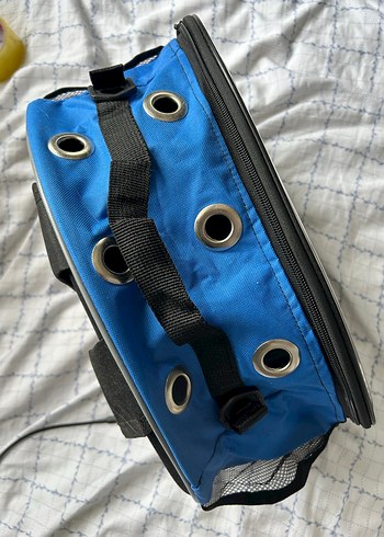 Kediler için Koyu Mavi Taşıma Çantası - Görsel 4