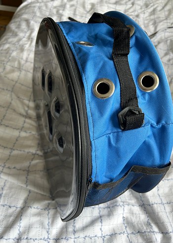 Kediler için Koyu Mavi Taşıma Çantası - Görsel 3