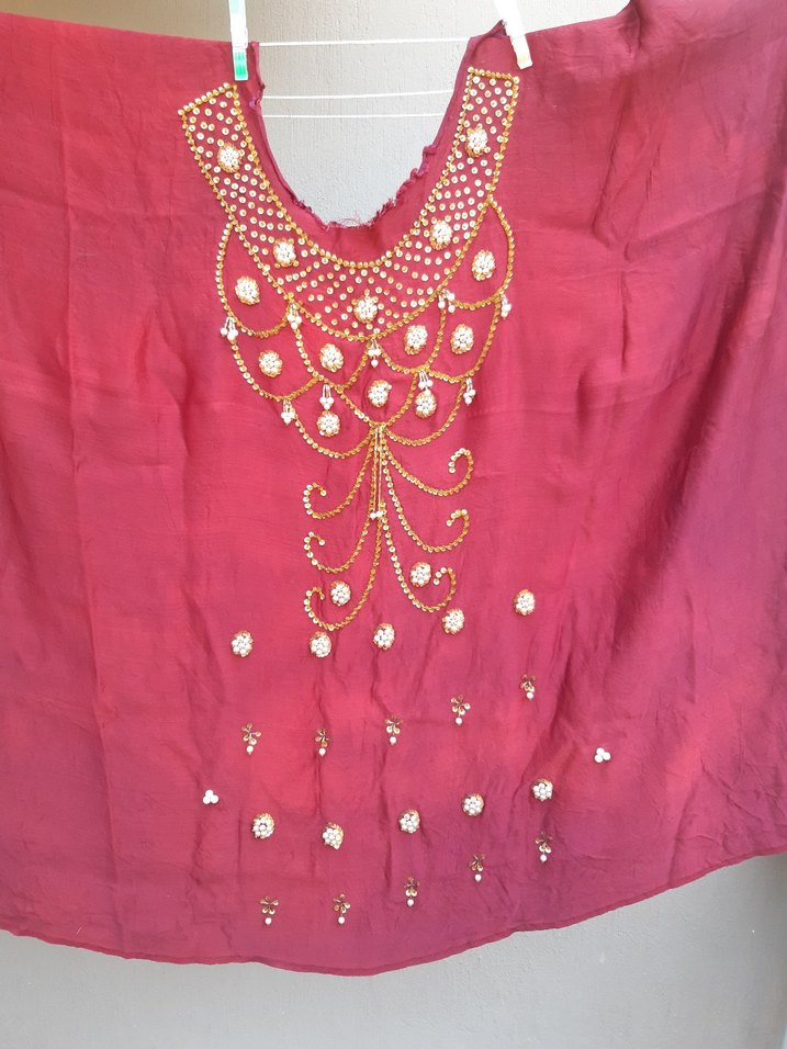 İşlemeli Bohem kumas - Görsel 3