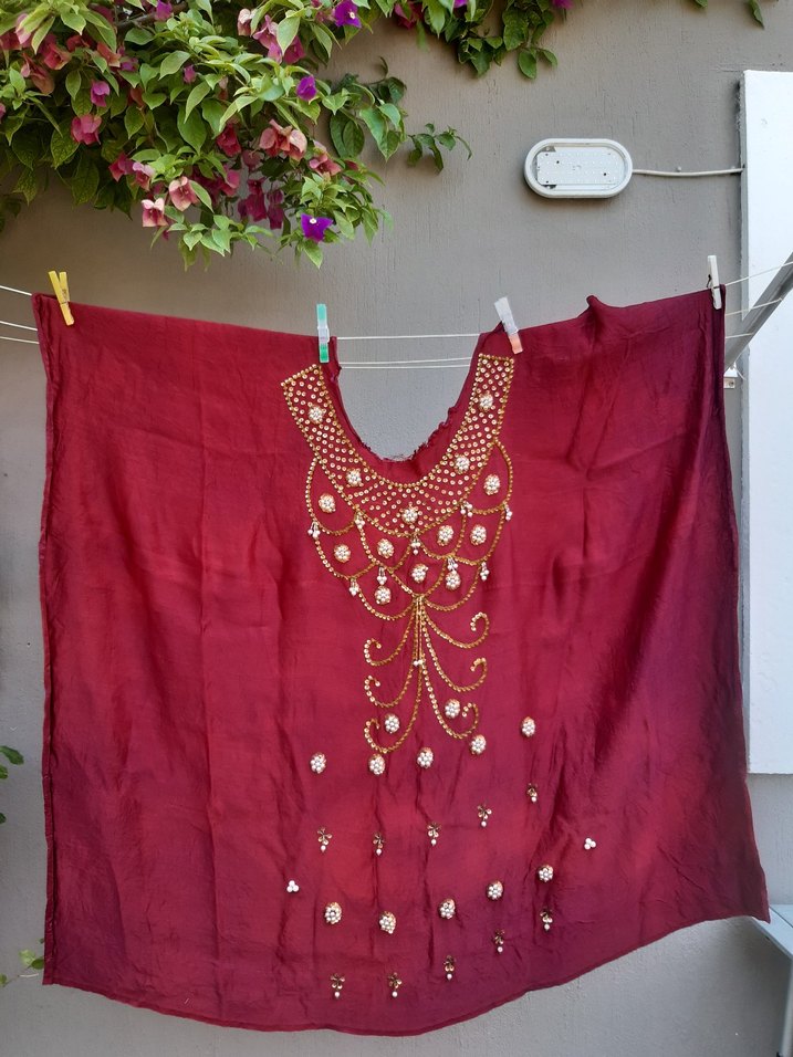 İşlemeli Bohem kumas - Görsel 2