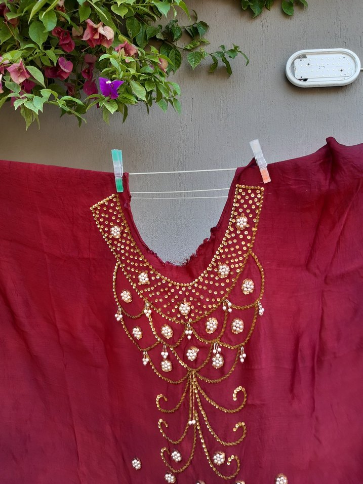 İşlemeli Bohem kumas - Görsel 4