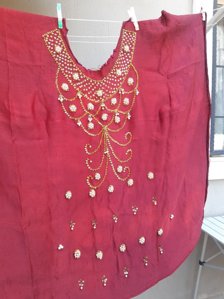 İşlemeli Bohem kumas - Görsel 5