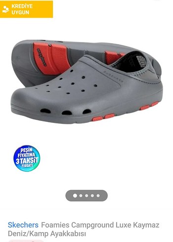 45 Beden Gri skechers 45 Erkek Spor deniz terlik