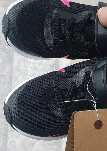 Nike Kız Çocuk Siyah-Pembe Spor Ayakkabı 26 - Görsel 16