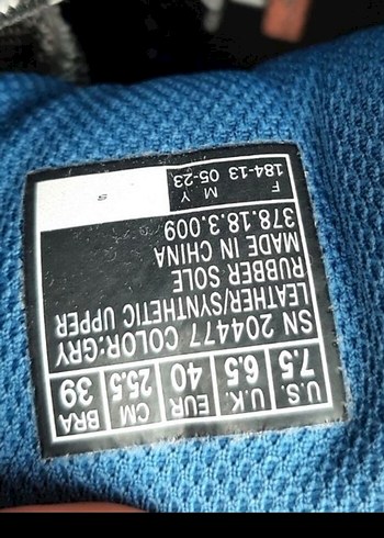 Erkek Mavi Gri Biker Outdoor Ayakkabı - Görsel 4