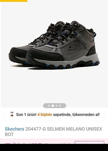 Erkek Mavi Gri Biker Outdoor Ayakkabı - Görsel 3