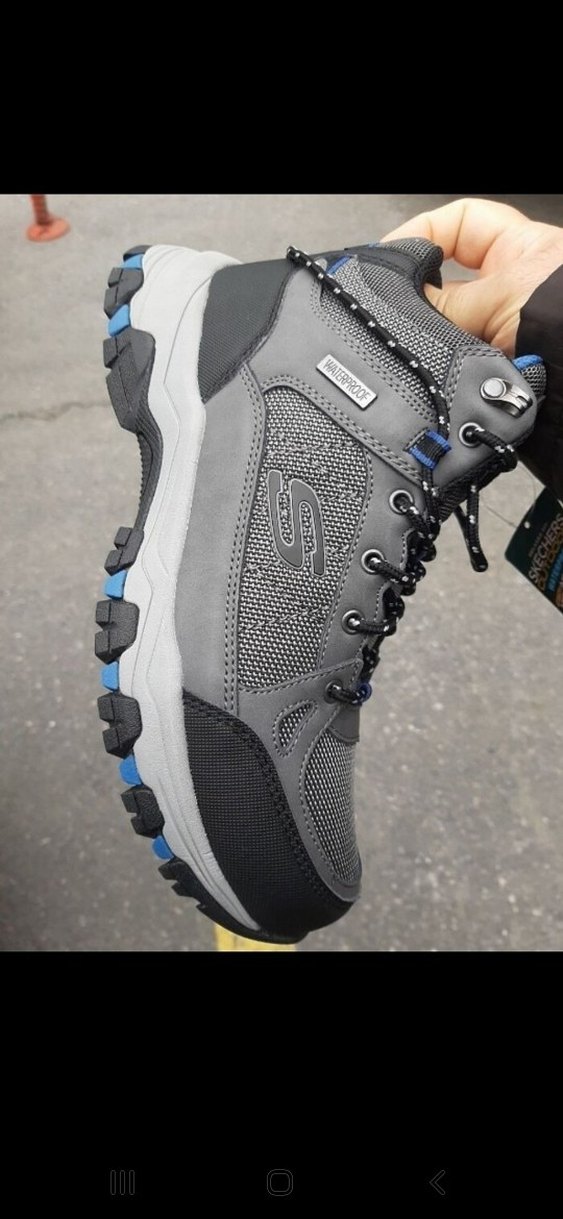 Erkek Mavi Gri Biker Outdoor Ayakkabı - Görsel 2