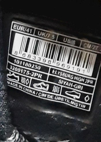 Lotto Elysburg High 2pr Siyah Erkek Outdoor Bot 41 waterproof - Görsel 9