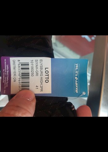 Lotto Elysburg High 2pr Siyah Erkek Outdoor Bot 41 waterproof - Görsel 8