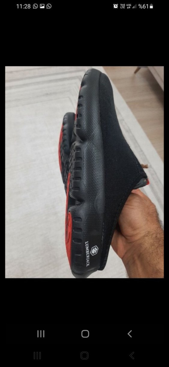 Kırmızı Detaylı Erkek Spor Terlik 41 - Görsel 4