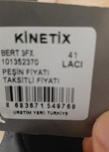 Mavi Gri 41 kinetix Erkek Günlük Spor Ayakkabı - Görsel 3