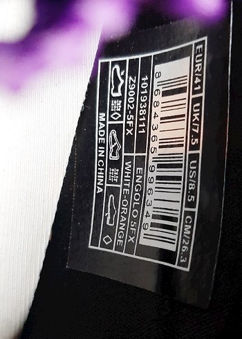 Lumberjack Engolo 5fx Beyaz-Turuncu Spor Ayakkabı 43 - Görsel 14