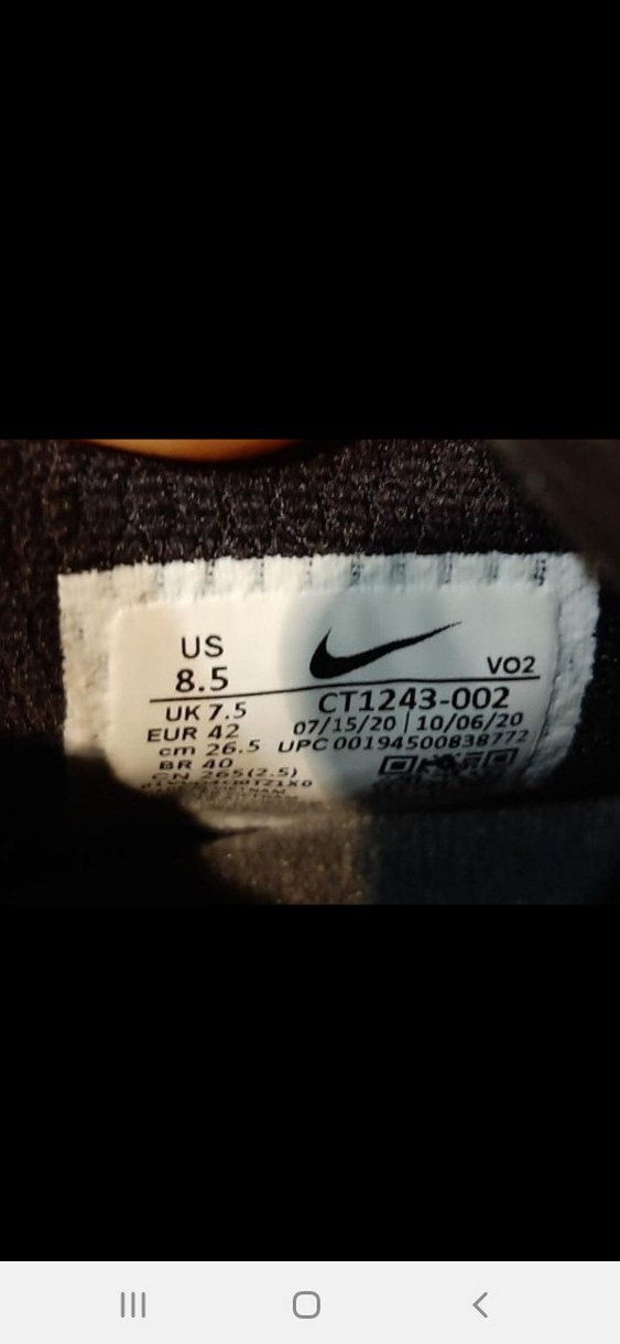 Siyah Erkek Koşu ve Antrenman Ayakkabısı 42  Nike türbe metcon - Görsel 2