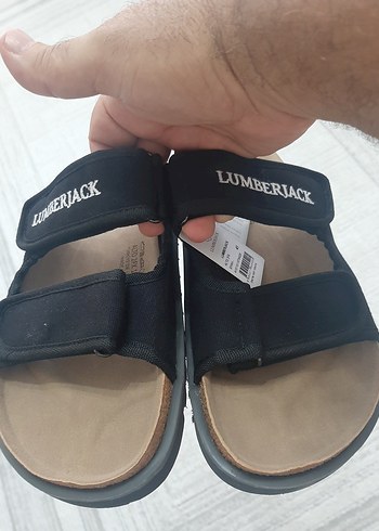 Siyah Lumberjack 41 Tokalı Erkek Sandalet - Görsel 2