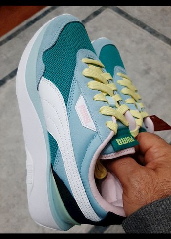 Puma Turkuaz Platform Topuklu Kadın Spor Ayakkabı puma 39 ve 40