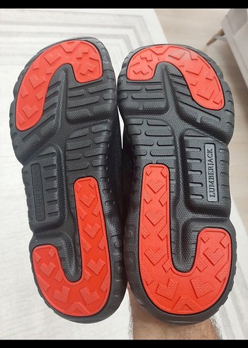 42 Beden siyah Renk Lumberjack Spor Tarzı Erkek Terlik Velcro 42