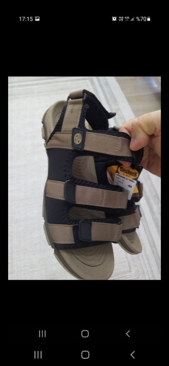 Kahverengi dockers 45  Desenli Erkek Sandalet - Görsel 4