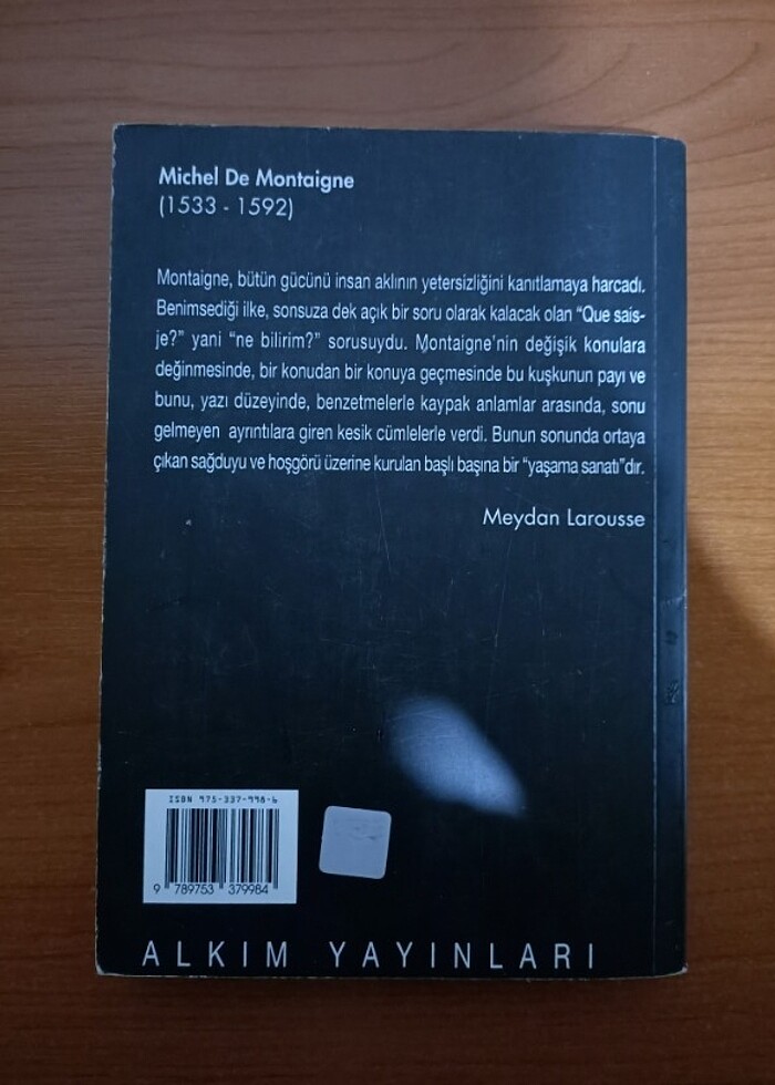 MONTAIGNE-DENEMELER - Görsel 2