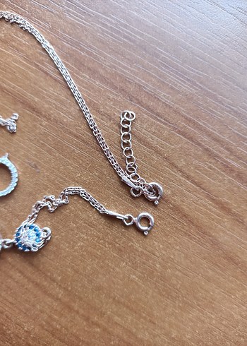 Sonsuzluk Kolye bileklik set 925 ayar - Görsel 4