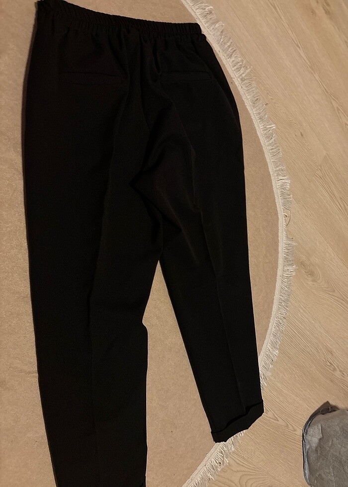 Siyah kumaş pantolon - Görsel 4