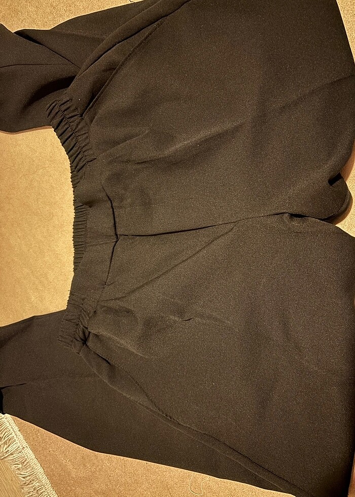 Siyah kumaş pantolon - Görsel 2