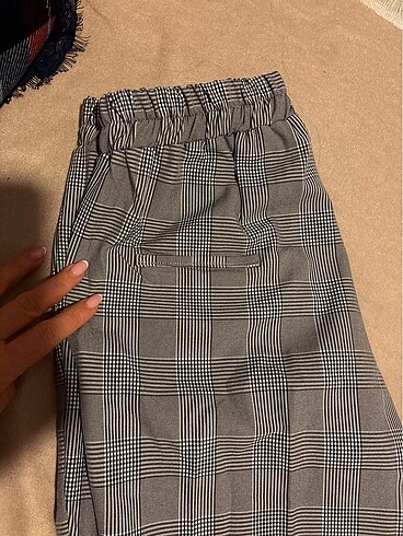 Kareli kumaş pantolon - Görsel 3