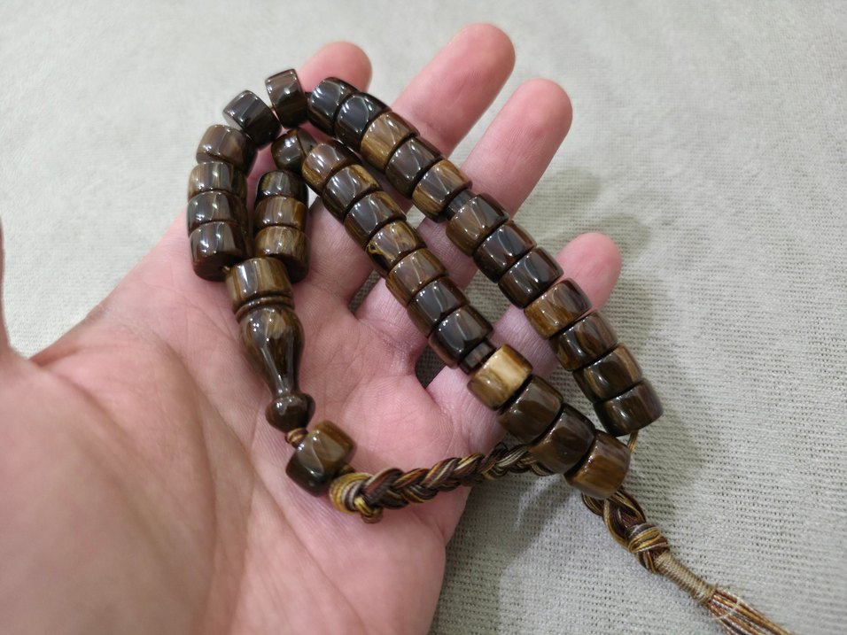 Sıkma Kehribar Tesbih - Görsel 2