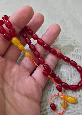 Sıkma Kehribar Tesbih - Görsel 2