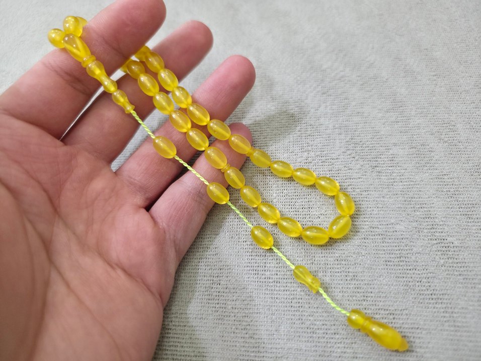 Sıkma Kehribar Tesbih - Görsel 2