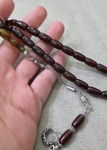 Sıkma Kehribar Tesbih - Görsel 2