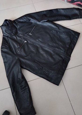 xl Beden siyah Renk Siyah Kadın Deri Biker Ceket