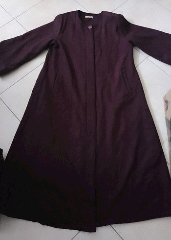 Accessory Collective Bordo Uzun Kadın Kaban