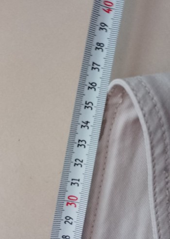 29 Beden Bej Kadın Denim Pantolon Midi Boy